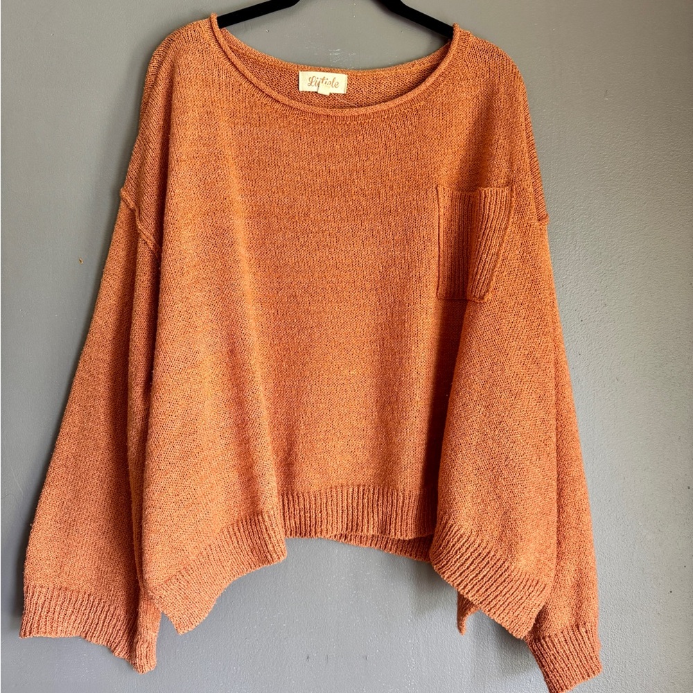 Oversized Rust Light Sweater